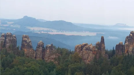 Elbsandsteingebirge Felsen des Elbsandsteingebirges